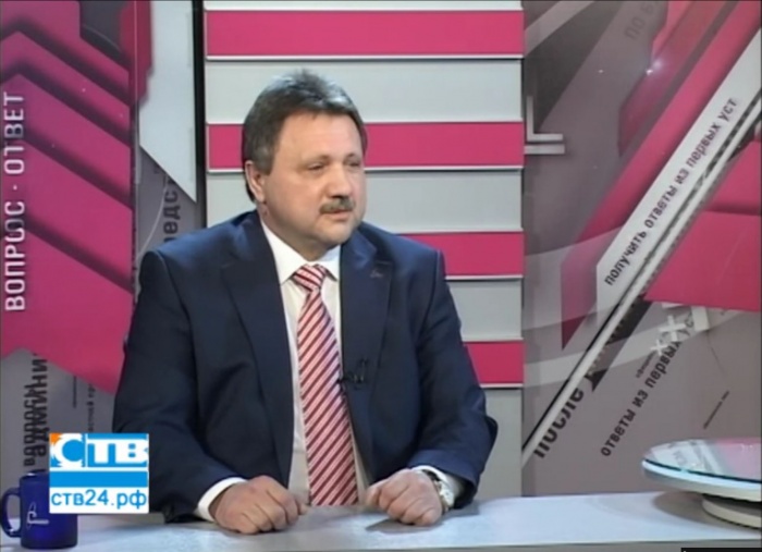 Владимир Перегуда в прямом эфире на "СТВ" Владимир Перегуда в прямом эфире на "СТВ"