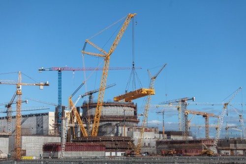 Установка полярного крана на первом энергоблоке Белорусской АЭС Установка полярного крана на первом энергоблоке Белорусской АЭС