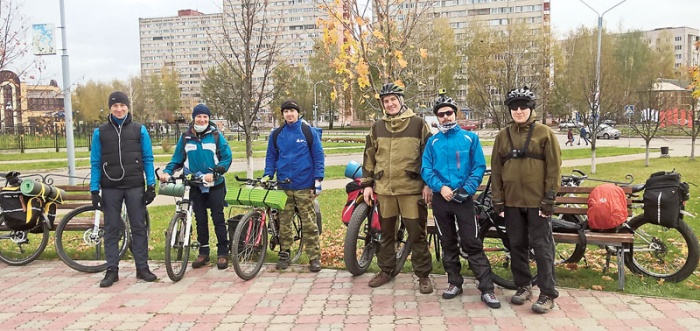Участники велопробега Участники велопробега